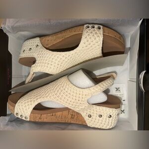 Women's Corky’s -Cream Woven Sandals